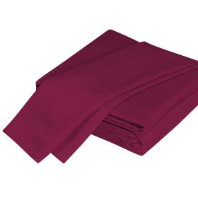 Luxuriously Soft 100% Viscose Derived from Bamboo 4-Piece Sheet Set , Oeko-TEX Certified, King - Merlot