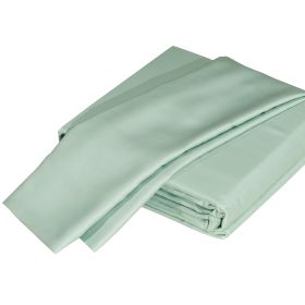 Luxuriously Soft 100% Viscose Derived from Bamboo 5-Piece Sheet Set , Oeko-TEX Certified, Split King - Seaglass