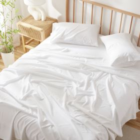 Sleeptone Basics Premium Bamboo Sheet Set - King - White