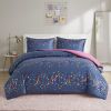 Rainbow Iridescent Metallic Dot Comforter Set